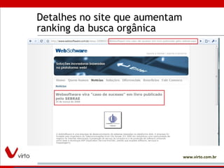 Detalhes no site que aumentam ranking da busca orgânica 