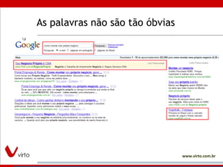 As palavras não são tão óbvias 