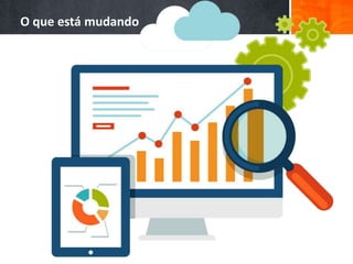 O que está mudando
 