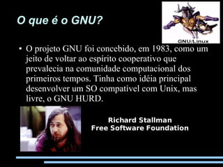 Palestra Software Livre - Contexto e Oportunidades