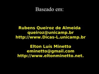 Palestra Software Livre - Contexto e Oportunidades