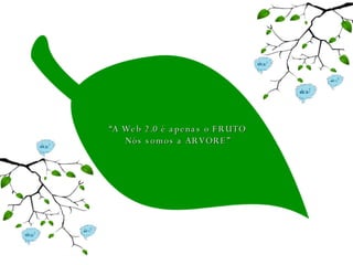 “ A Web 2.0 é apenas o FRUTO Nós somos a ARVORE” 