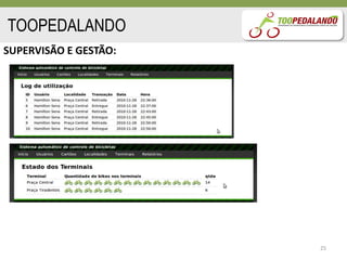 TOOPEDALANDO
SUPERVISÃO E GESTÃO:




                       25
 