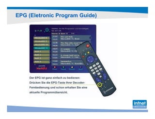 EPG (Eletronic Program Guide)
 