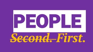 PEOPLE
Second. First.
 