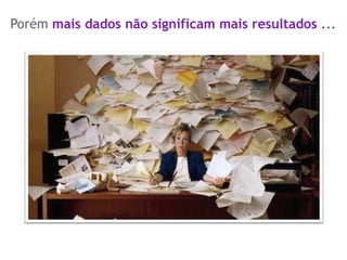 Porém mais dados não significam mais resultados ...
 