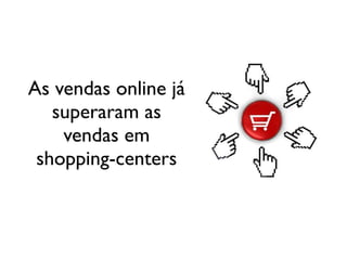 As vendas online já
   superaram as
    vendas em
 shopping-centers
 