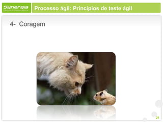 Processo ágil: Princípios de teste ágil

4- Coragem




                                                21
 