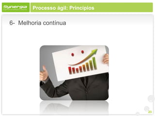 Processo ágil: Princípios

6- Melhoria contínua




                                    23
 