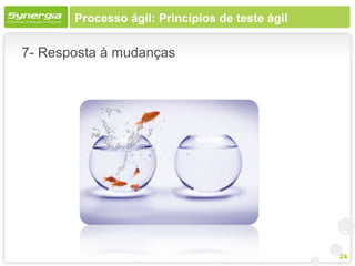 Processo ágil: Princípios de teste ágil

7- Resposta à mudanças




                                                 24
 
