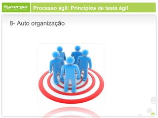 Processo ágil: Princípios de teste ágil

8- Auto organização




                                                  25
 