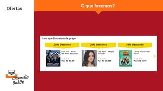 Ofertas O que fazemos? 
 