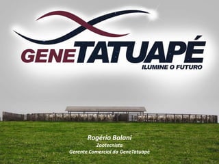 Rogério Balani
Zootecnista
Gerente Comercial da GeneTatuapé
 