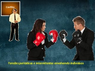 Conﬂito	
Tensões	periódicas	e	intermitentes	envolvendo	indivíduos	
 