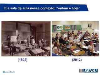 E a sala de aula nesse contexto: “ontem e hoje”




        (1892)                           (2012)
 