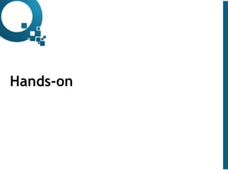 www.qualister.com.brwww.qualister.com.br
Texto do Título
• Nível de Corpo Um
– Nível de Corpo Dois
• Nível de Corpo Três
– Nível de Corpo Quatro
» Nível de Corpo Cinco
14
Hands-on
 