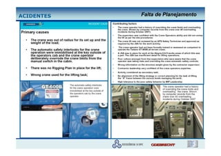 ACIDENTES   Falta de Planejamento
 