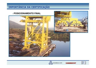 IMPORTÂNCIA DA CERTIFICAÇÃO

  -   POSICIONAMENTO FINAL
 