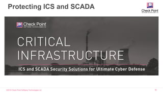 ©2016 Check Point Software Technologies Ltd. 62
Protecting ICS and SCADA
 