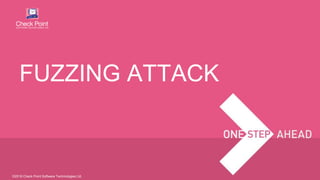 ©2016 Check Point Software Technologies Ltd.
FUZZING ATTACK
 