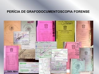 PERÍCIA DE GRAFODOCUMENTOSCOPIA FORENSE
 