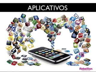 APLICATIVOS	

Uma bela
alternativa de
marcas entregar
facilidade as
pessoas e assim
ﬁcar mais perto
delas; 	

	

 