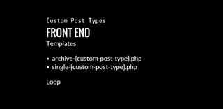Custom Post Types, Custom Taxonomies e Meta boxes | PPT