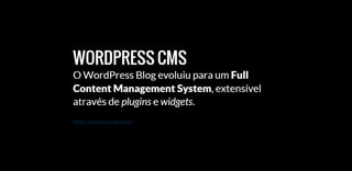 Custom Post Types, Custom Taxonomies e Meta boxes | PPT