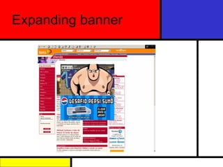 Expanding banner 