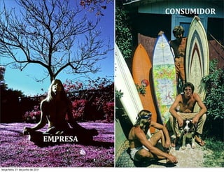 CONSUMIDOR




                                   EMPRESA


terça-feira, 21 de junho de 2011
 