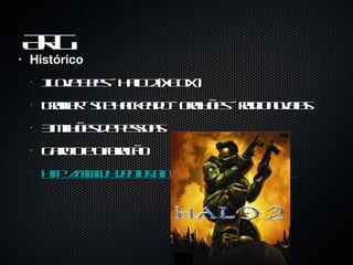 ARG Histórico I Love Bees - Halo 2 (XBOX) Trailler - site hackeado - orelhões - radionovelas 3 milhões de pessoas Garoto e o furacão http://www.42entertainment.com/poker.html 