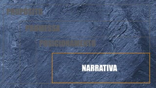 PROPÓSITO
PROMESSA
POSICIONAMENTO
NARRATIVA
 
