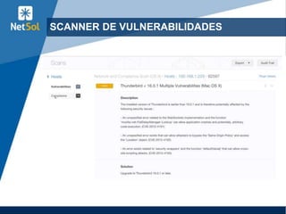 SCANNER DE VULNERABILIDADES
 