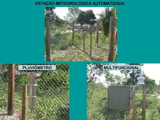 ESTAÇÃO METEOROLÓGICA AUTOMATIZADA
MULTIFUNCIONALPLUVIÔMETRO
 
