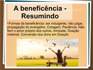 Palestra beneficência | PPT