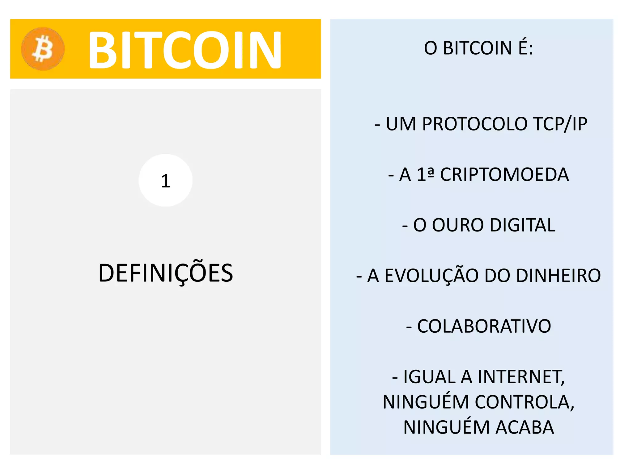 Palestra Sobre Bitcoin (Explicacao Detalhada) | PPTX