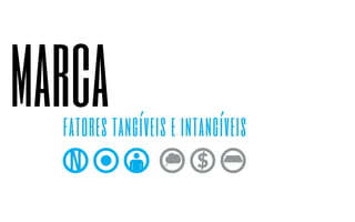marca fatores tangíveis e intangíveis 
 