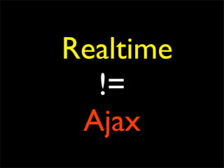 Realtime
  !=
 Ajax
 