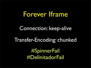 Forever Iframe
  Connection: keep-alive

Transfer-Encoding: chunked
      #SpinnerFail
     #DelinitadorFail
 