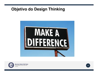 Objetivo do Design Thinking
43
 