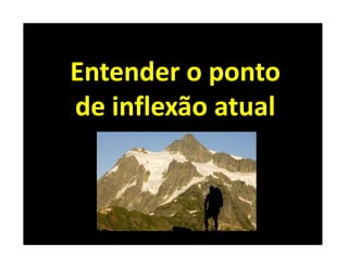 Entender o ponto
de inflexão atual
Entender o ponto
de inflexão atual
 