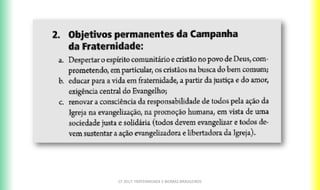 CF 2017: FRATERNIDADE E BIOMAS BRASILEIROS
 