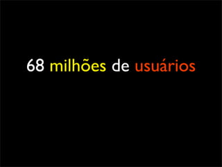 68 milhões de usuários
 