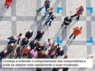 Qual dos canais em que invisto tem dado mais retorno? Qual é
o perfil do público que mais compra? De onde ele vem? É
importante fazer análises que permitam ações concretas.
 