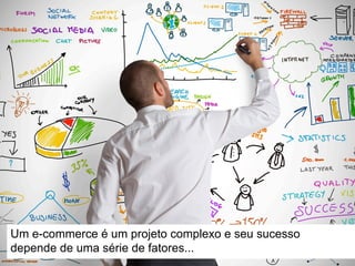 Um e-commerce é um projeto complexo e seu sucesso
depende de uma série de fatores...
 
