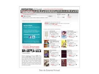 Site da EstanteVirtual.
 