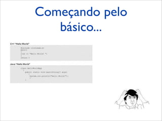 Começando pelo
básico...
 