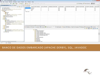 BANCO DE DADOS EMBARCADO (APACHE DERBY), SQL, JAVADOC
 