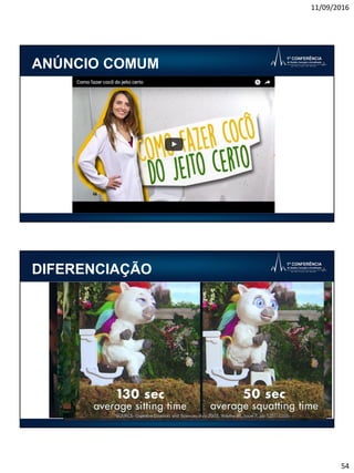 11/09/2016
54
ANÚNCIO COMUM
DIFERENCIAÇÃO
 