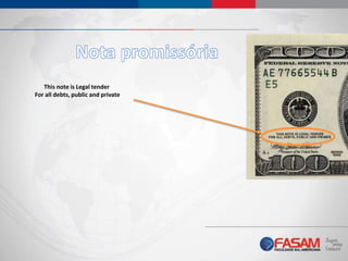 This note is Legal tender
For all debts, public and private
 